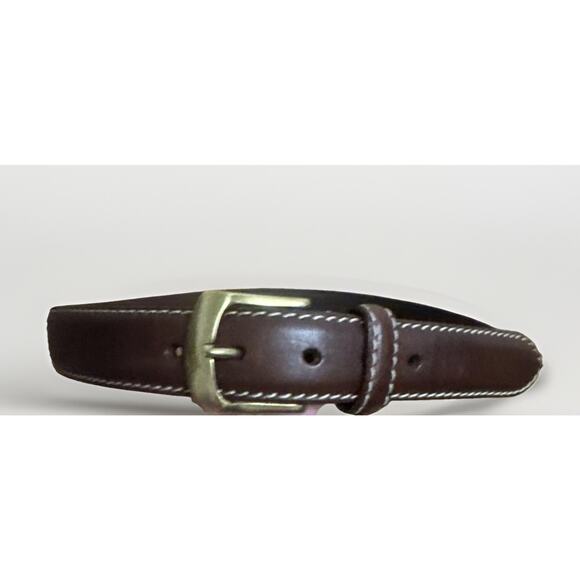 Chaps Ralph Lauren Brown Leather Belt Gold Buckle Men’s Size 40 - Picture 1 of 6